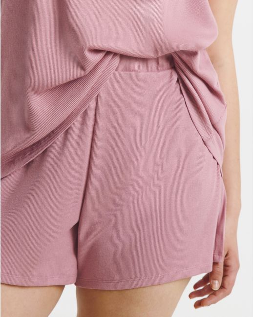 Pretty Secrets Pink Viscose Short Lounge Set