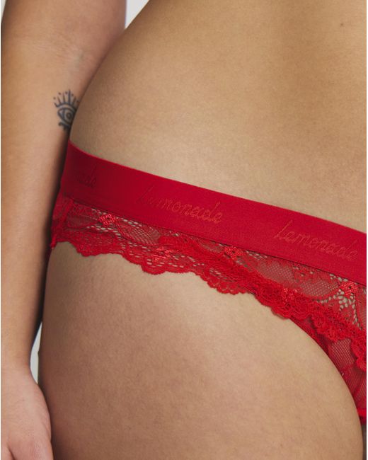 Lemonade Dolls Red Signature Lace Brief