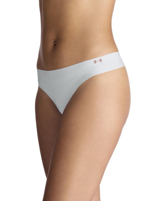 Under Armour Blue 3 Pack No Show Thong