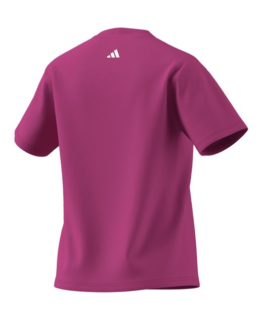 Adidas Purple Script Logo T-Shirt