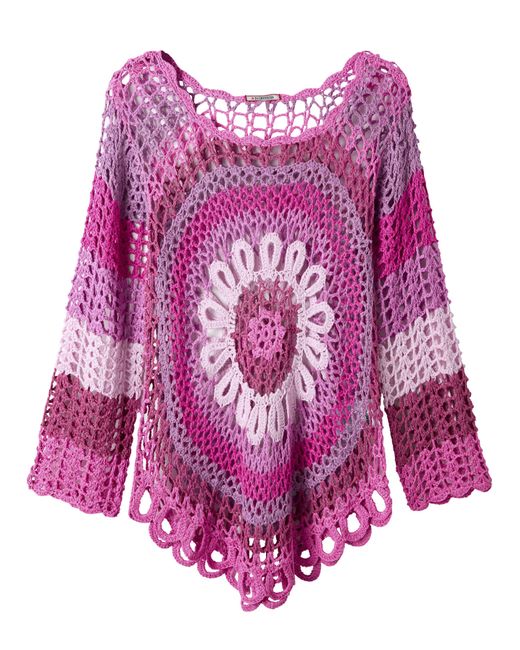 Joe Browns Purple Crochet Jumper