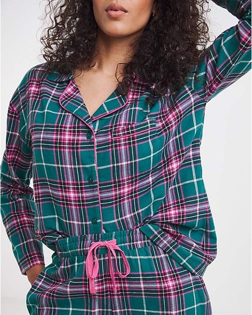 Pretty Secrets Blue Button Up Pj Set