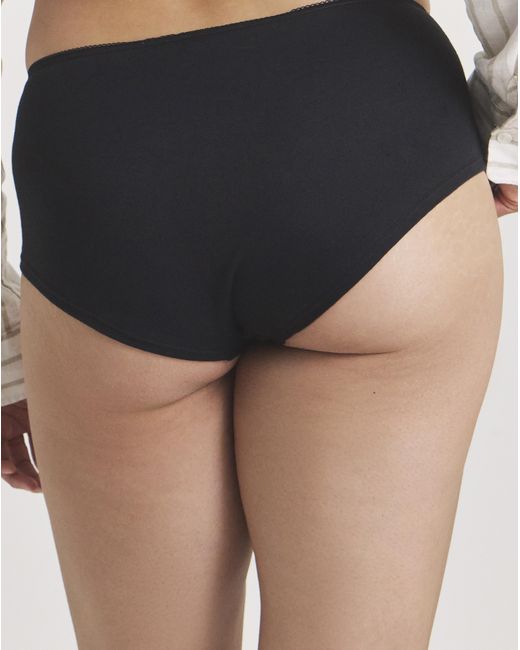 Pretty Secrets Black 4 Pack Value Cotton Shorts