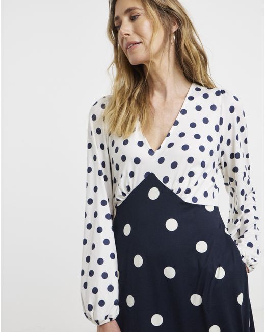 JD Williams Blue Jersey Midi Tea Dress