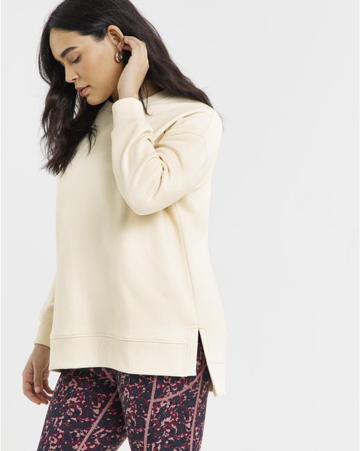 Snowdonia Natural Longline Split Hem Sweatshirt