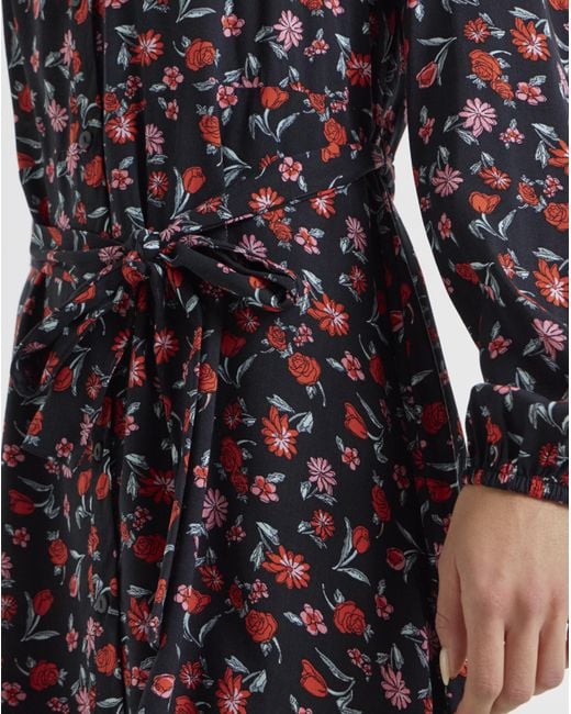 Simply Be Multicolor Frill Detail Shirt Dress