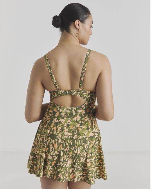 MAGISCULPT Green Underwired Swimdress