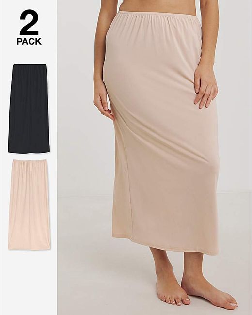 Pretty Secrets Natural 2 Pack Maxi Slips