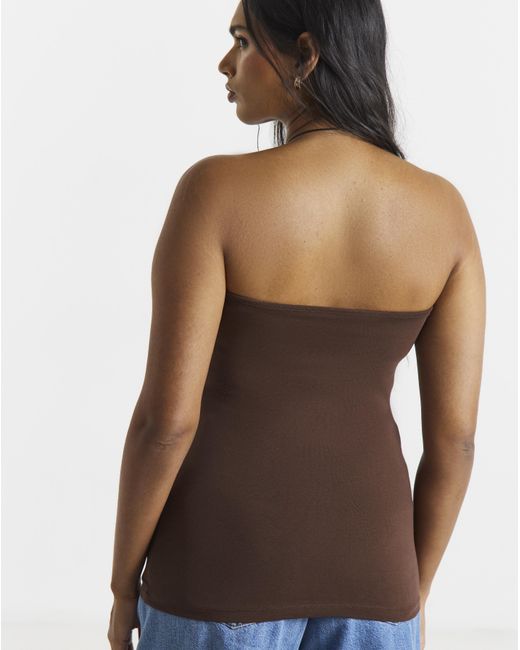 Simply Be Brown 2 Pack Bandeau Tops
