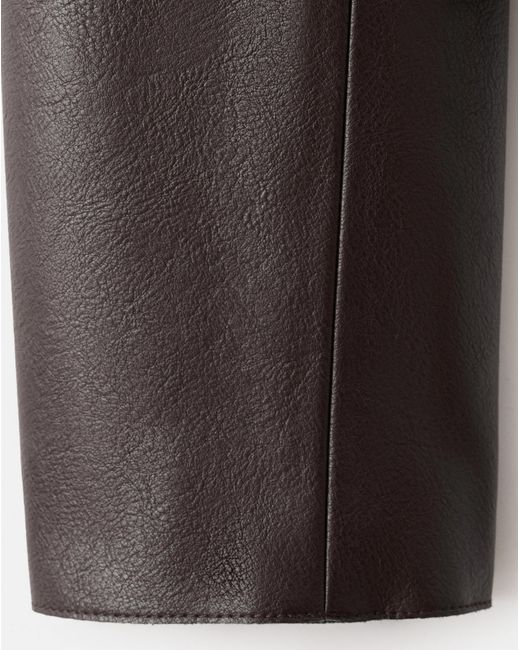 Mango Black Faux Leather Jacket