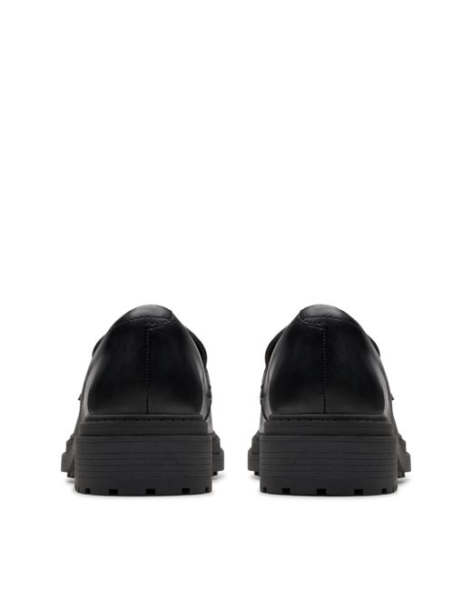 Clarks Black Orinoco Leather Loafer D Fit