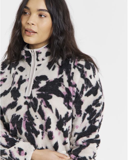 Snowdonia Multicolor Printed 1/4 Zip Fleece