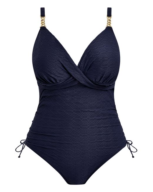 Fantasie Blue Azores Plunge Swimsuit