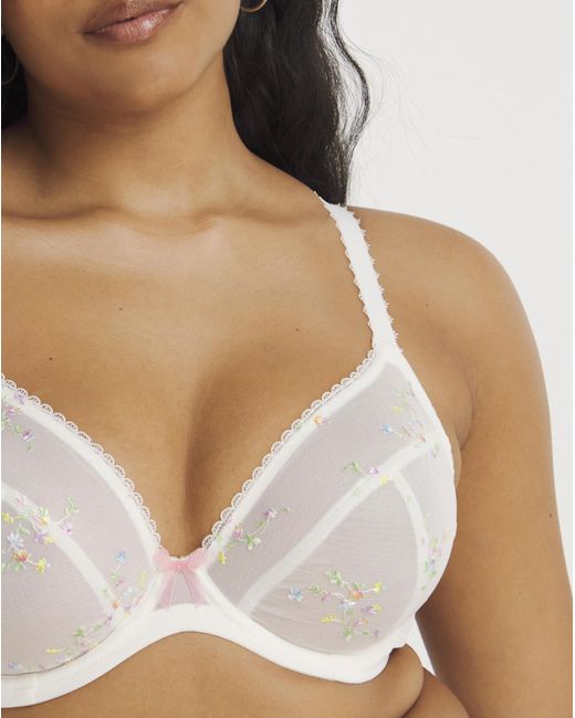 Panache Brown Meadow Plunge Wired Bra