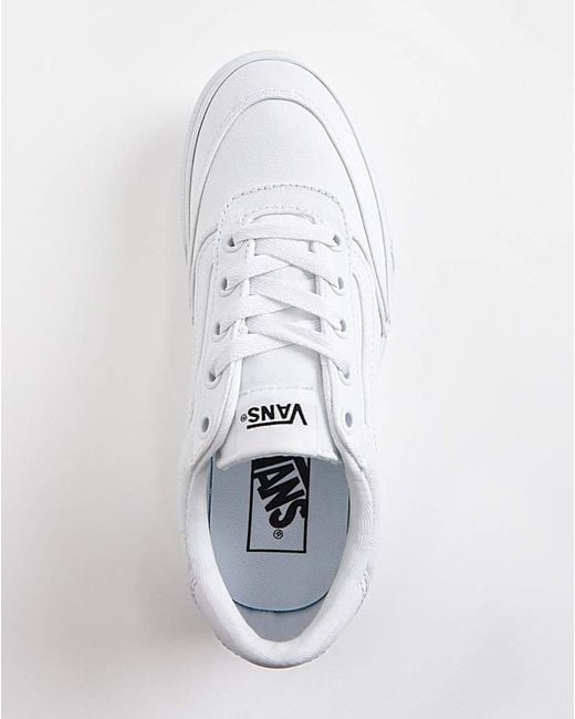 Vans White Brooklyn Platform Trainers