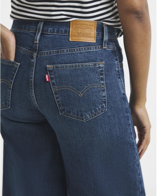 Levi's Blue 728 High Rise Wide Leg Jean