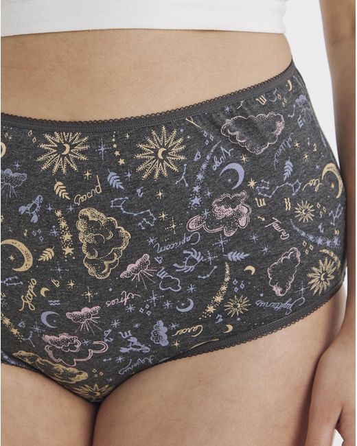Pretty Secrets Gray 7 Pack Full Fit Brief