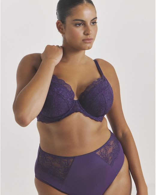Pretty Secrets Purple 2 Pack Ella Plunge Wired Bras