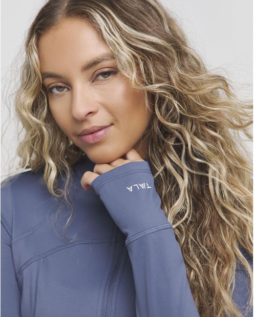 Tala Blue Skinluxe Zip Through Running Top