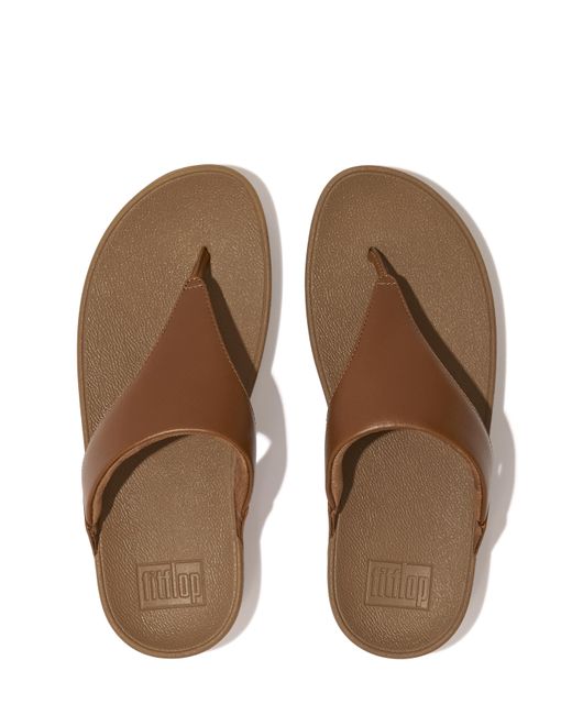 Fitflop Blue Fit Flop Lulu Toe Post Leather