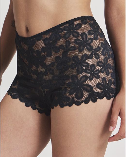 Pretty Secrets Natural 2 Pack Daisy Lace Shorts