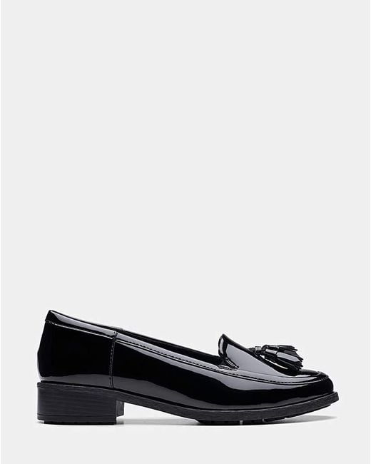 Clarks Black Havisham Edge Wide