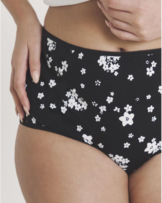 Pretty Secrets White 6 Pack Full Brief Knickers