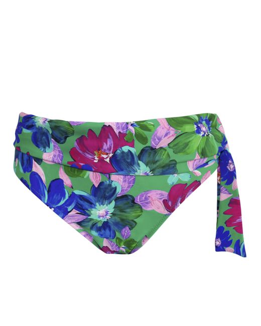Pour Moi Blue Getaway Fold Over Tie Brief