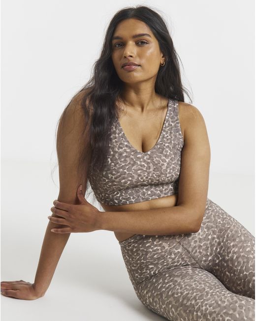 Sweaty Betty Gray Ultimate Studio Voop Bra