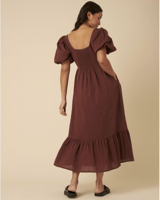 Nobody's Child Brown Mimi Midi Dress