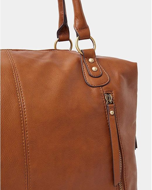 Accessorize Brown Double Zip Shoulder Bag