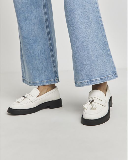 Simply Be Blue Tassel Chunky Loafer Wide