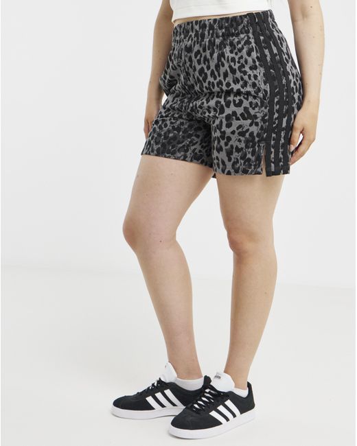 Adidas Blue Leopard Print Short