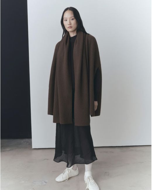Mango Black Capri Cable Knit Cape