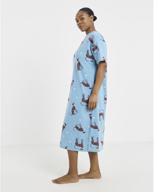 Pretty Secrets Blue 2 Pack Midi Nighties