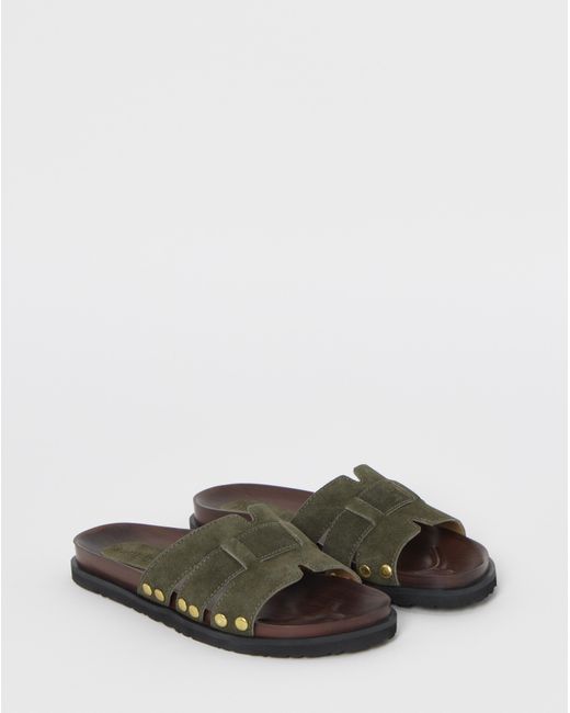 Simply Be Natural Wood Footbed Sandals Extra Wide Fit