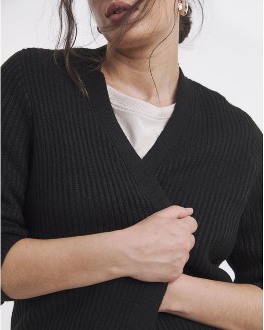 Simply Be Blue Fisherman Rib Longline Cardigan