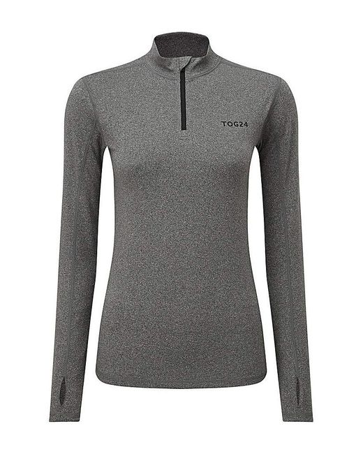 TOG24 Gray Tog24 Snowdon Thermal Zip Neck