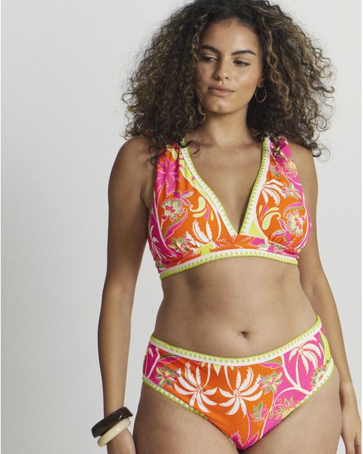 Figleaves Red Frida Classic Bikini Brief
