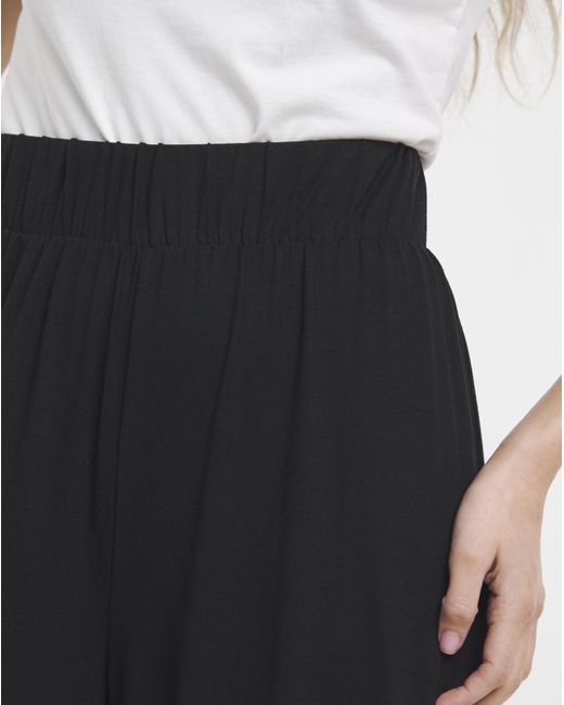 Simply Be Black V/E Wide Leg Culottes