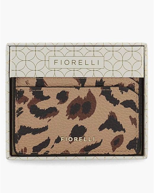 Fiorelli Brown Marnie Print Card Case