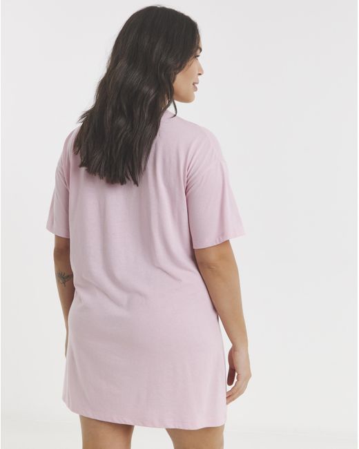 Simply Be Pink Amalfi Print Value T-Shirt Nightie