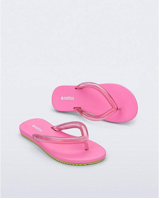 Melissa Pink Melissa Flip Flow Jelly Toe Post Sandals