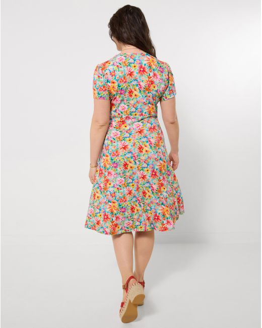 Joe Browns Multicolor Joyful Floral Jersey Dress