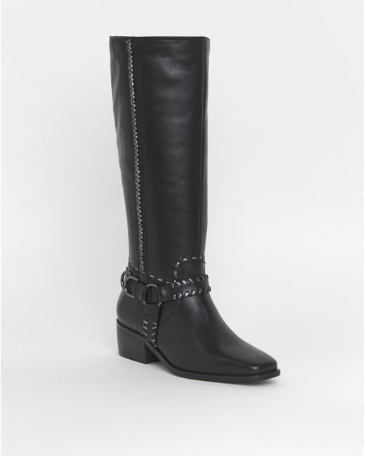 Joe Browns Black Knee High Leather Boot Eee