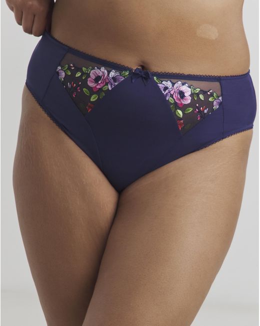 Elomi Blue Himari High Leg Knicker