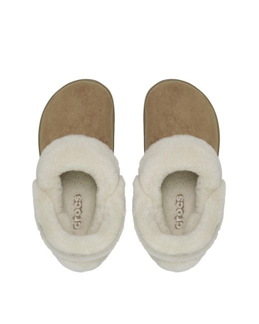CROCSTM Natural Unfurgtble Vegan Suede Clog
