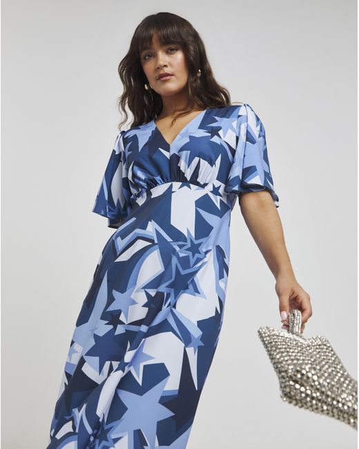 Twisted Wunder Blue Grace Star Mini Dress