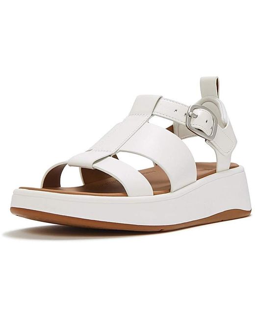 Fitflop White F-Mode Fisherman Sandal