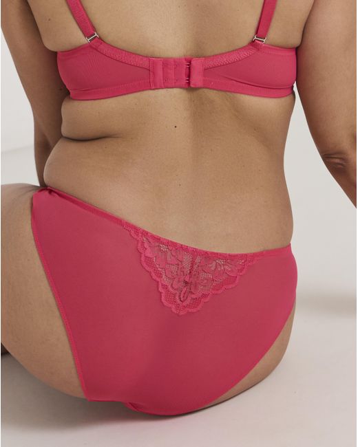 Ann Summers Red Sexy Lace Brazilian Dkpink